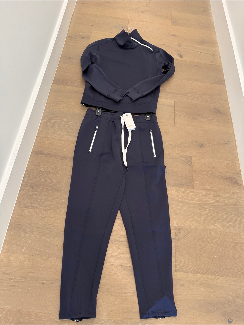 CeGolf Navy Zip-Accent Jogger Set - New with Tags